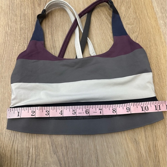 Lululemon Athletica Striped Energy Bra size 2 - Picture 6 of 7